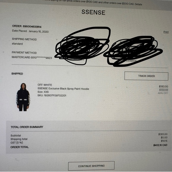 OFF WHITE HOODIE - Picture 15 of 15